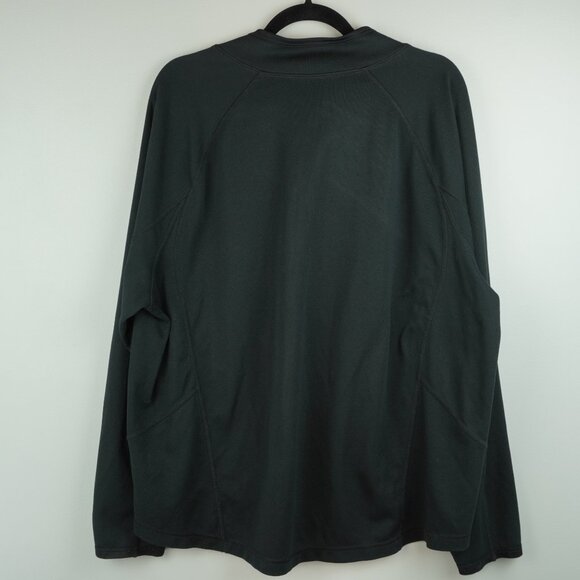 LL Bean Midweight Black Pullover 1/4 Zip‎ Shirt Size XXL - Picture 5 of 5